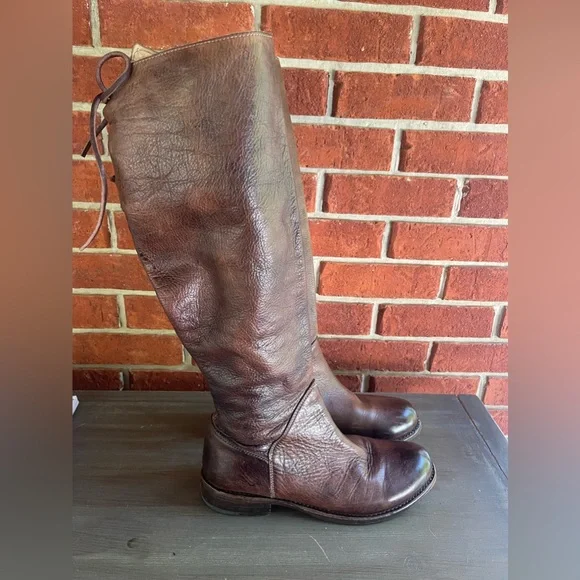 Bed Stu Manchester II Tall Lace Up Riding Leather Boot - Picture 4 of 9